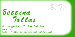 bettina tollas business card